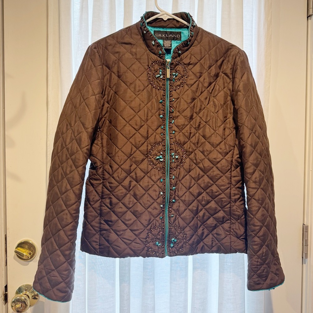 Kirkland Signature Coco Brown Quilted Women's Jacket